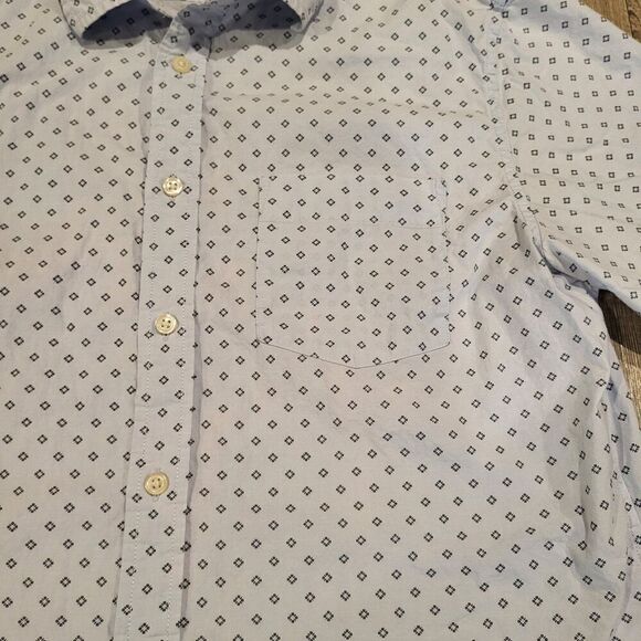 Banana Republic Standard Fit Cotton Short Sleeved Button Up Shirt Mens Medium - Picture 2 of 6